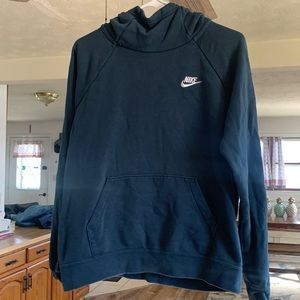 Nike Mens Dark Blue Cowl Neck hooded sweatshirt excellent condition